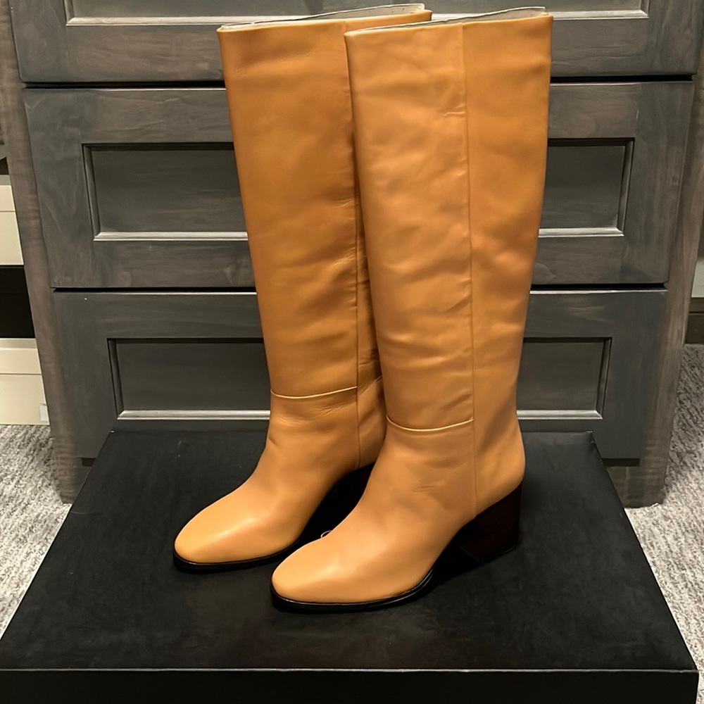 J Crew Sadie knee high boots in leather